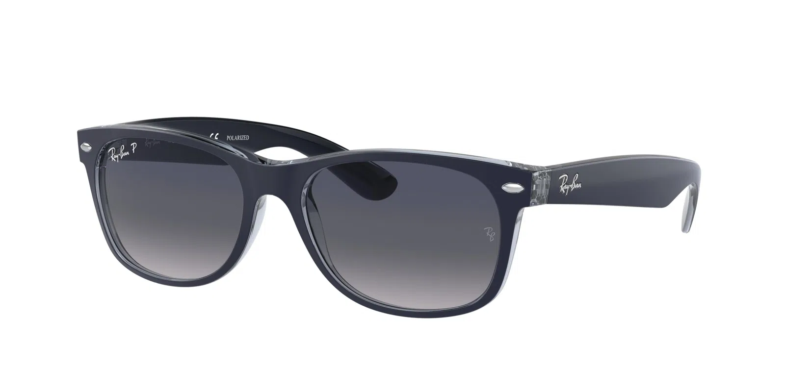 Ray Ban New Wayfarer 2132 Sunglasses - Medium - 55mm - Black - view 84